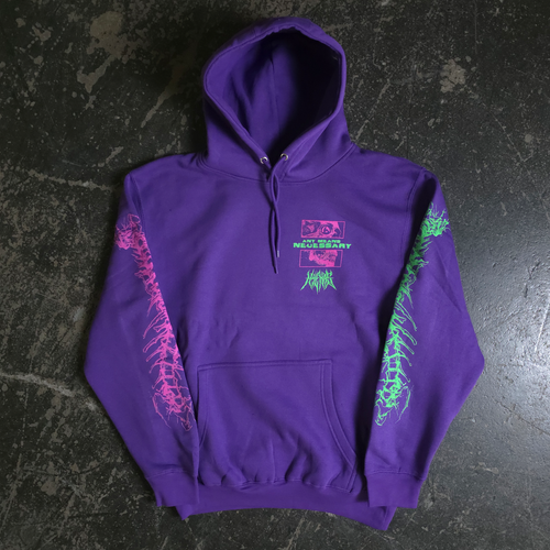 Are We Even Alive Pullover Hoodie Purple