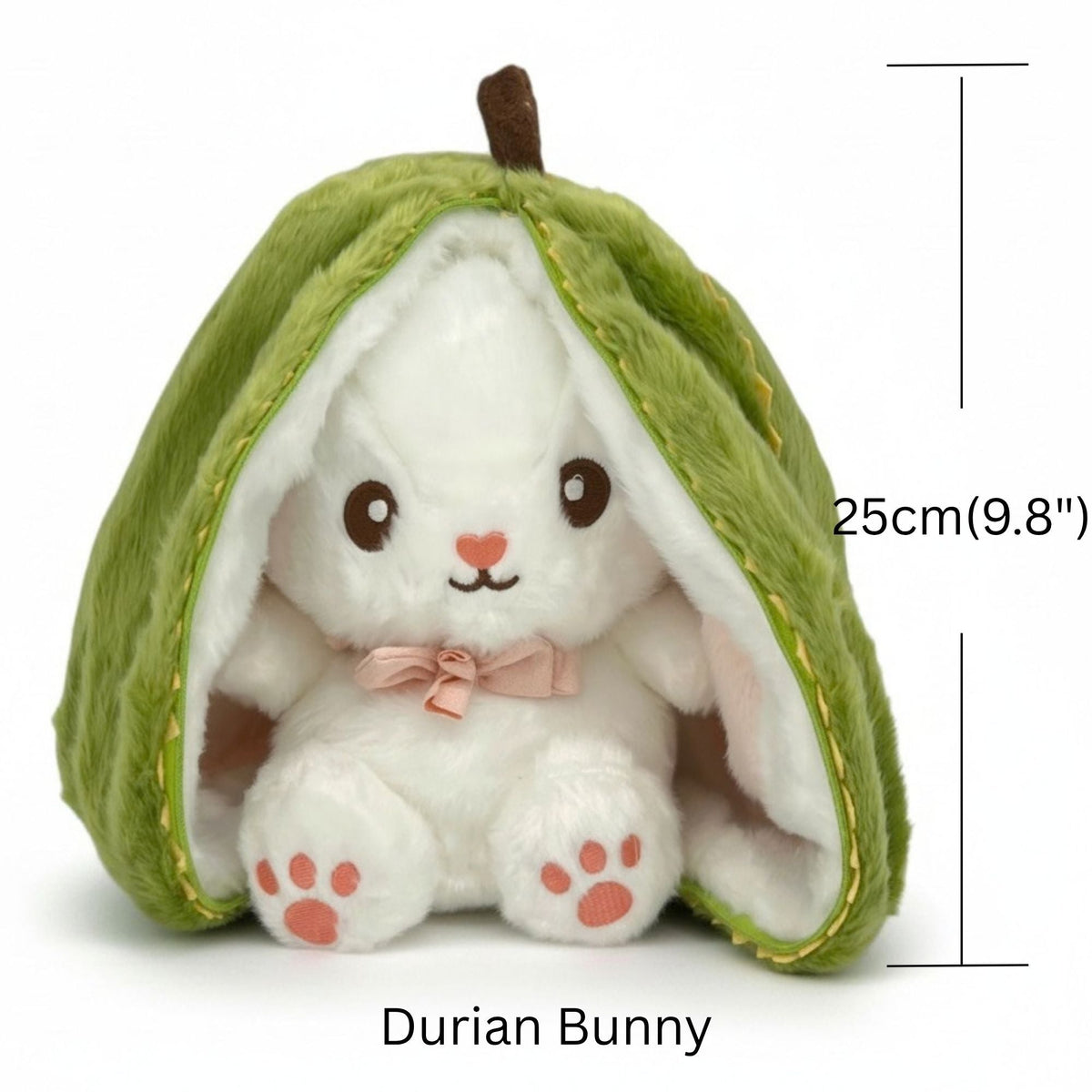 Reversible Strawberry Bunny Plush Toy Soft Polyester Kids Easter Basket Stuffer Gift Birthday Surprise for Girls and Boys