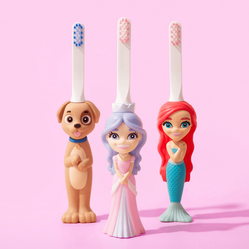 Princess Pearly Whites Toothbrush for Kids With Bonus Brush